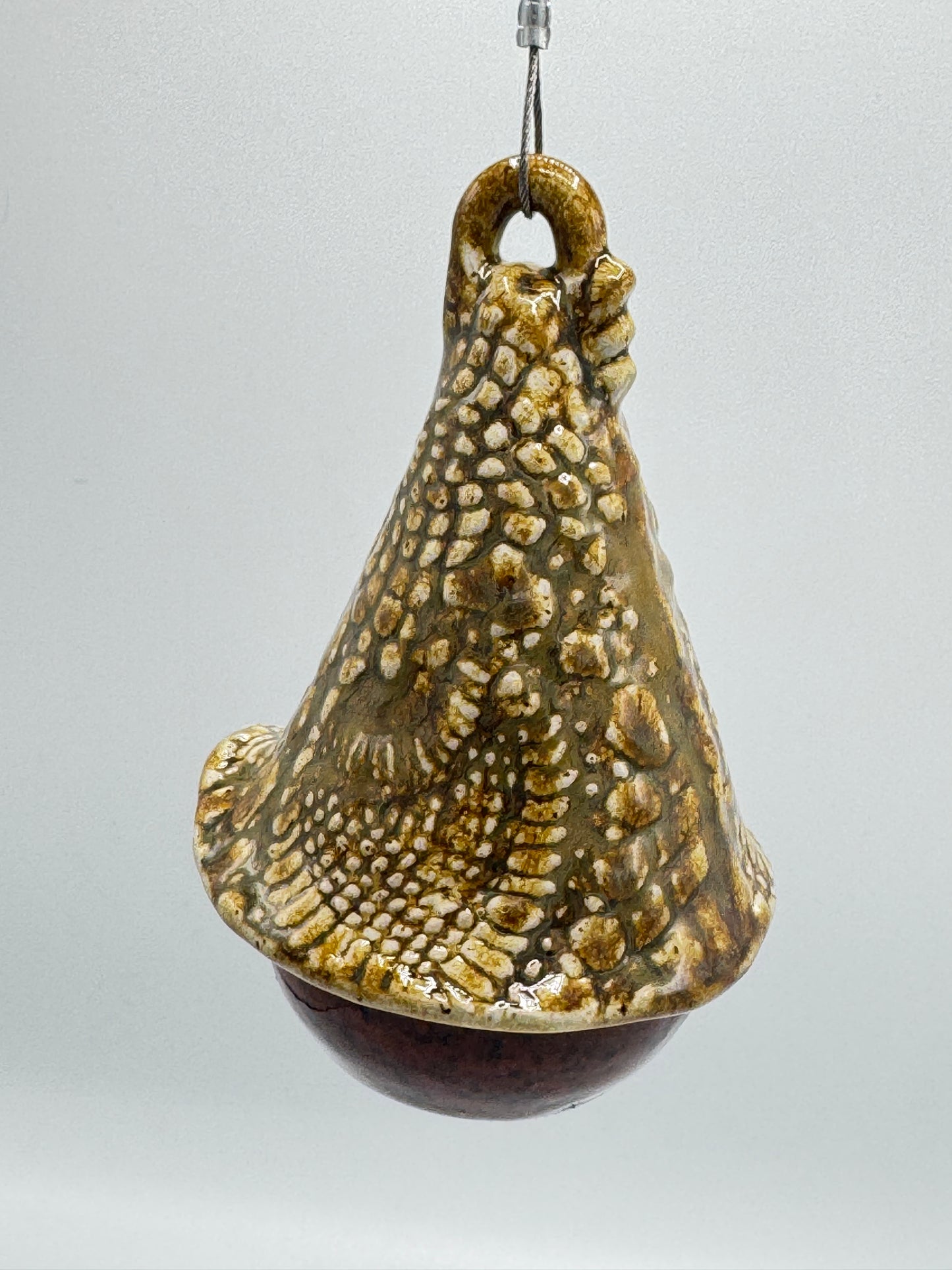 Handmade Ceramic Birdhouse – Mossy Earth Glaze (Weather-Resistant) by Adeovart