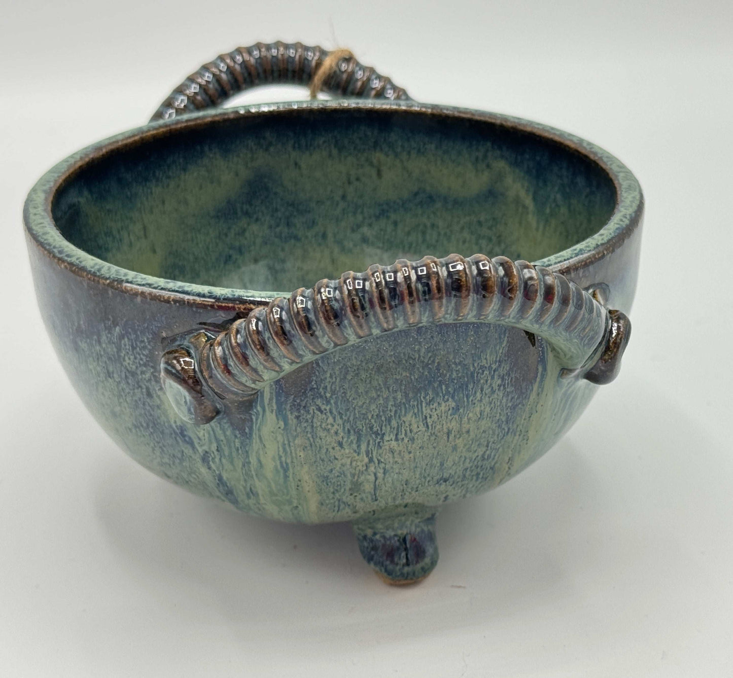 Blue Flame Bowl by Adeovart