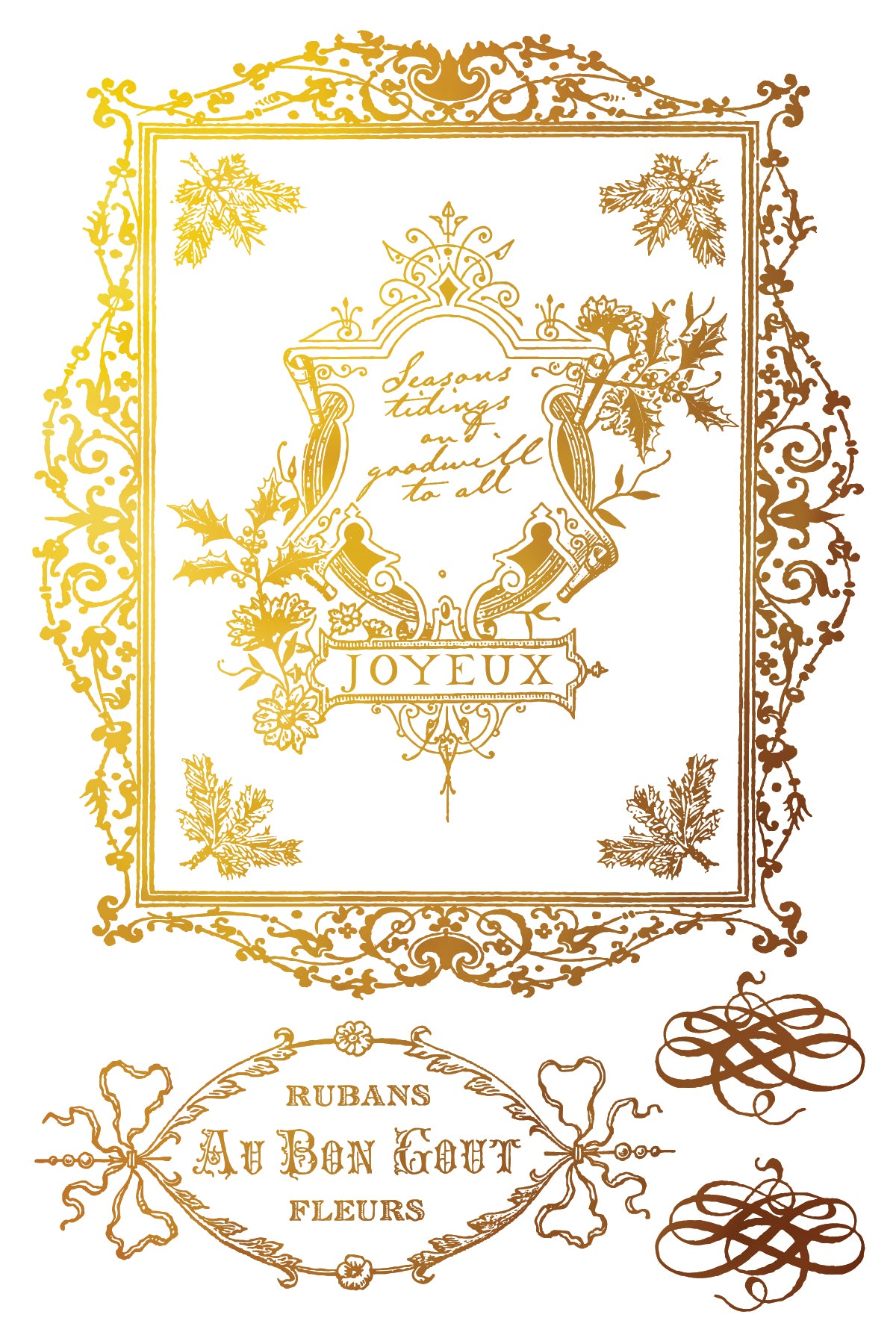 IOD Figgy & Flourish Gilded (Foil) Transfer
