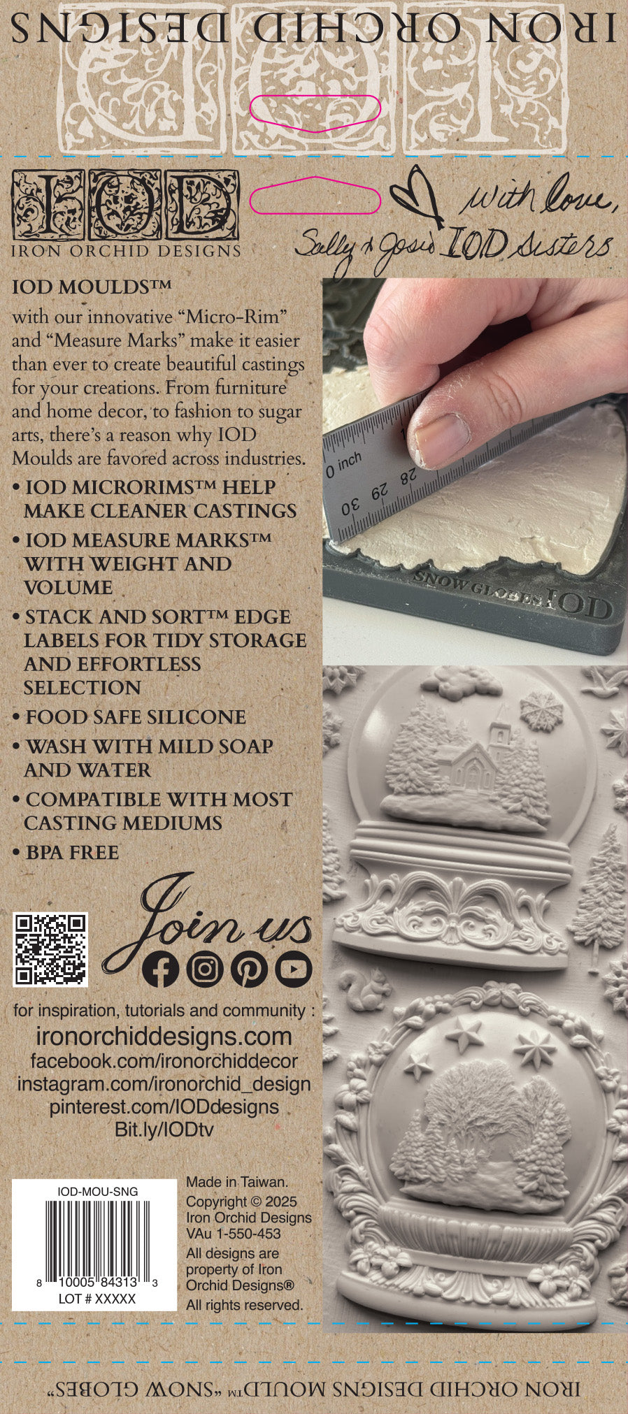 IOD Snow Globes Mould
