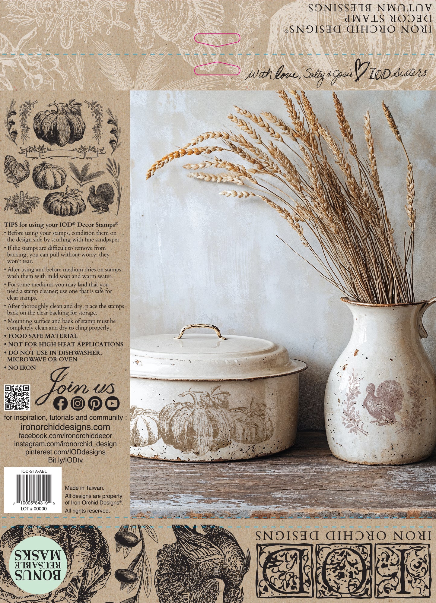 IOD Autumn Blessings Stamp