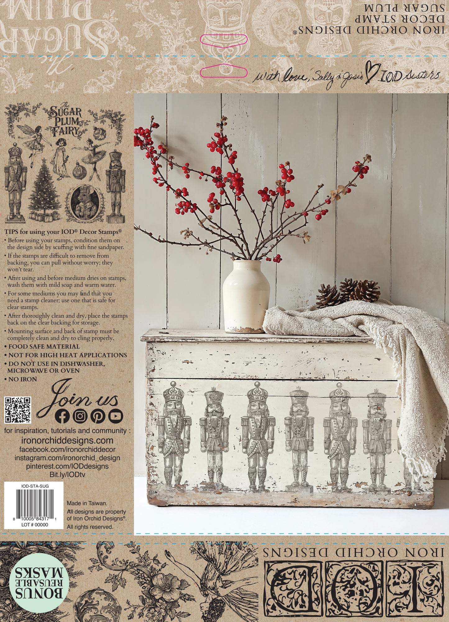 IOD Sugar Plum Stamp