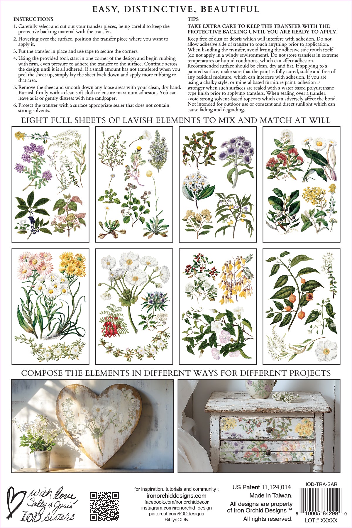 IOD Sarah Featon's Botanicals Transfer