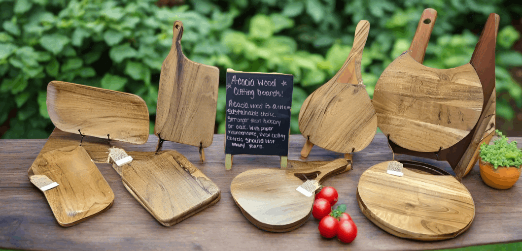 Acacia Wood Cutting/Serving Board-Small - Blue Moon Vintage Mercantile