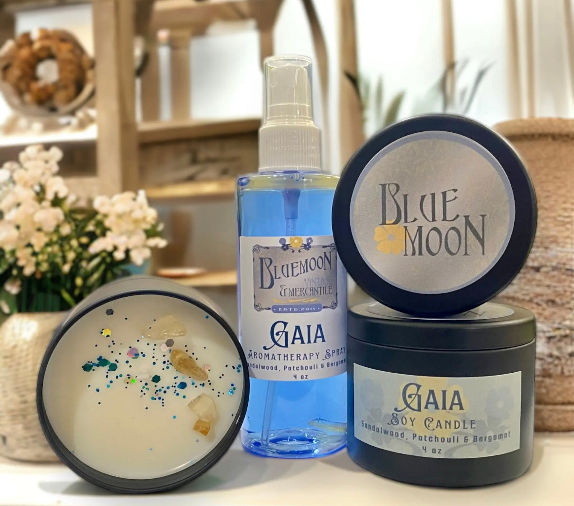"GAIA" Blue Moon Exclusive Aromatherapy Spray - Blue Moon Vintage Mercantile