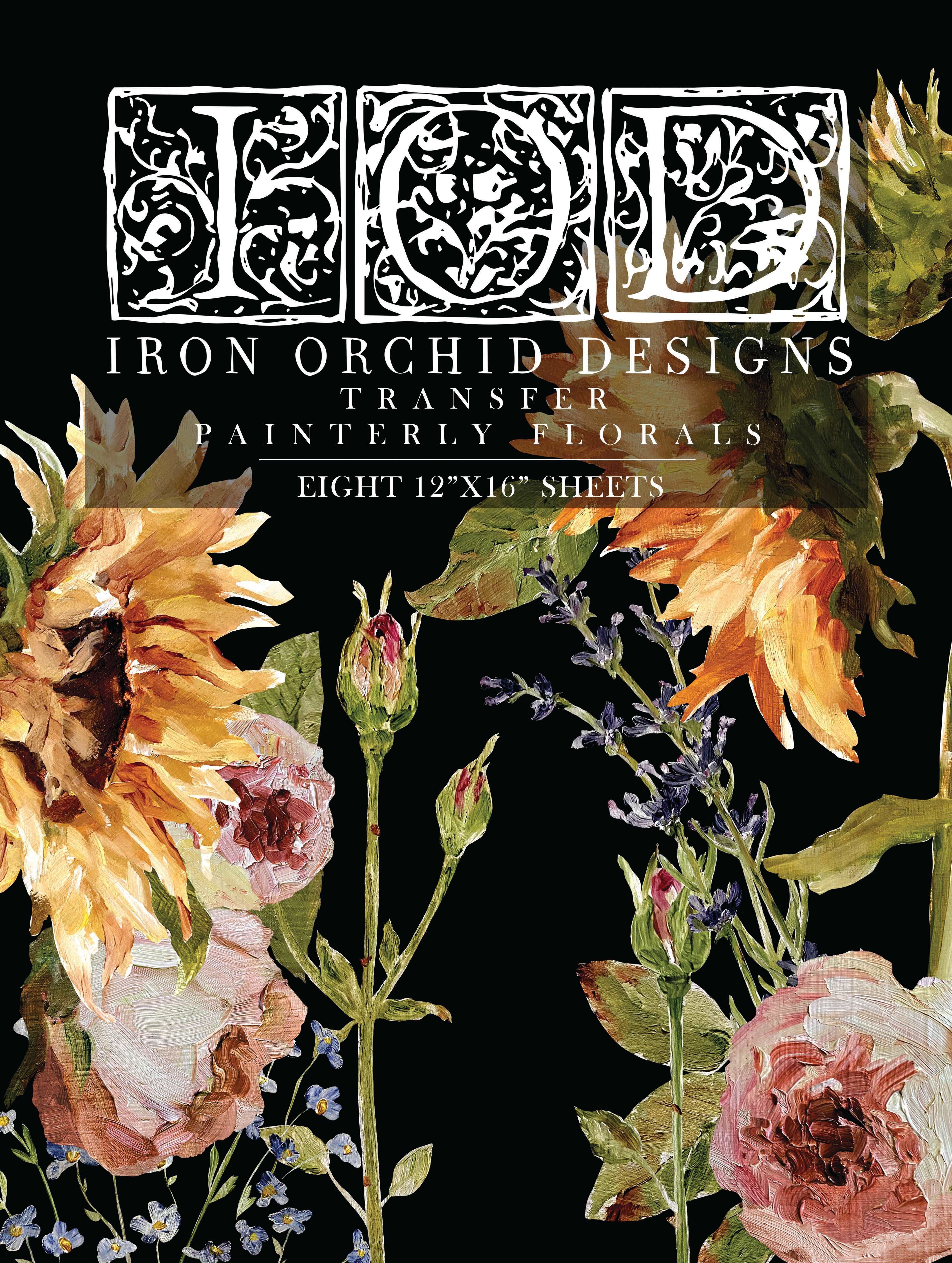 Painterly Florals Transfer
