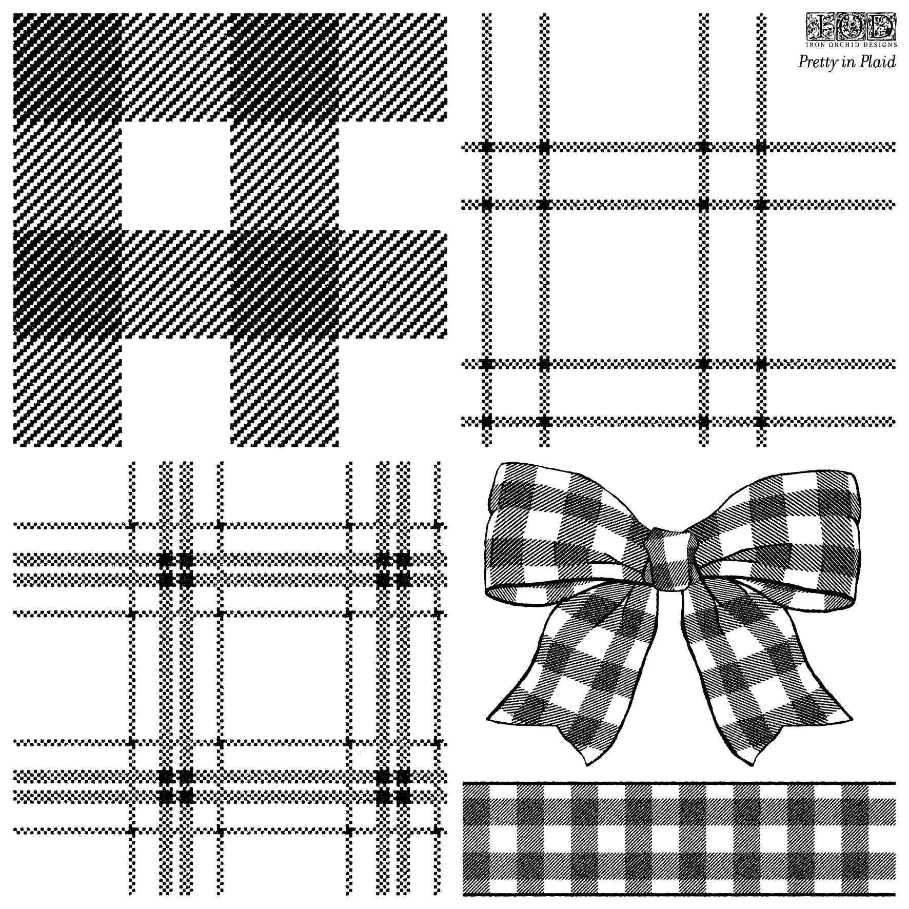 Pretty In Plaid Stamp