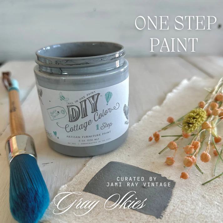 DIY Cottage Color- Grey Skies - Pint - Blue Moon Vintage Mercantile