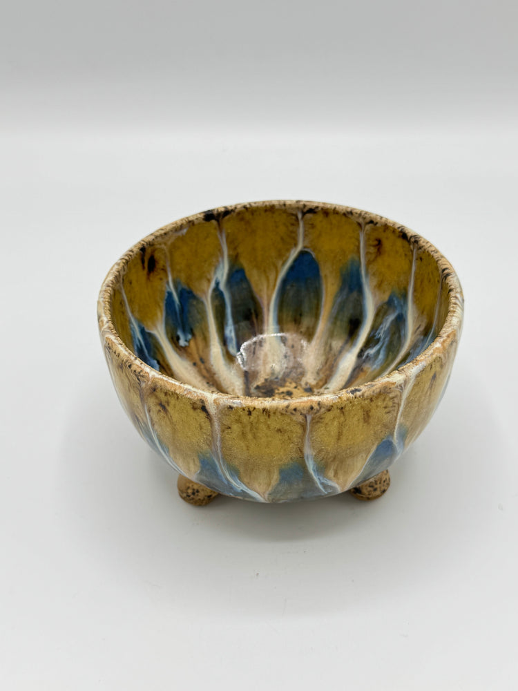 Gold & Blue Pottery