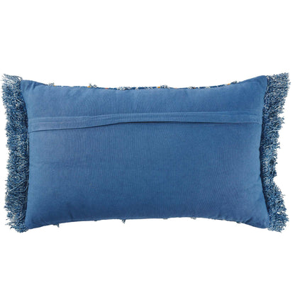 Boho Chic Indigo Fringe Pillow - Blue Moon Vintage Mercantile