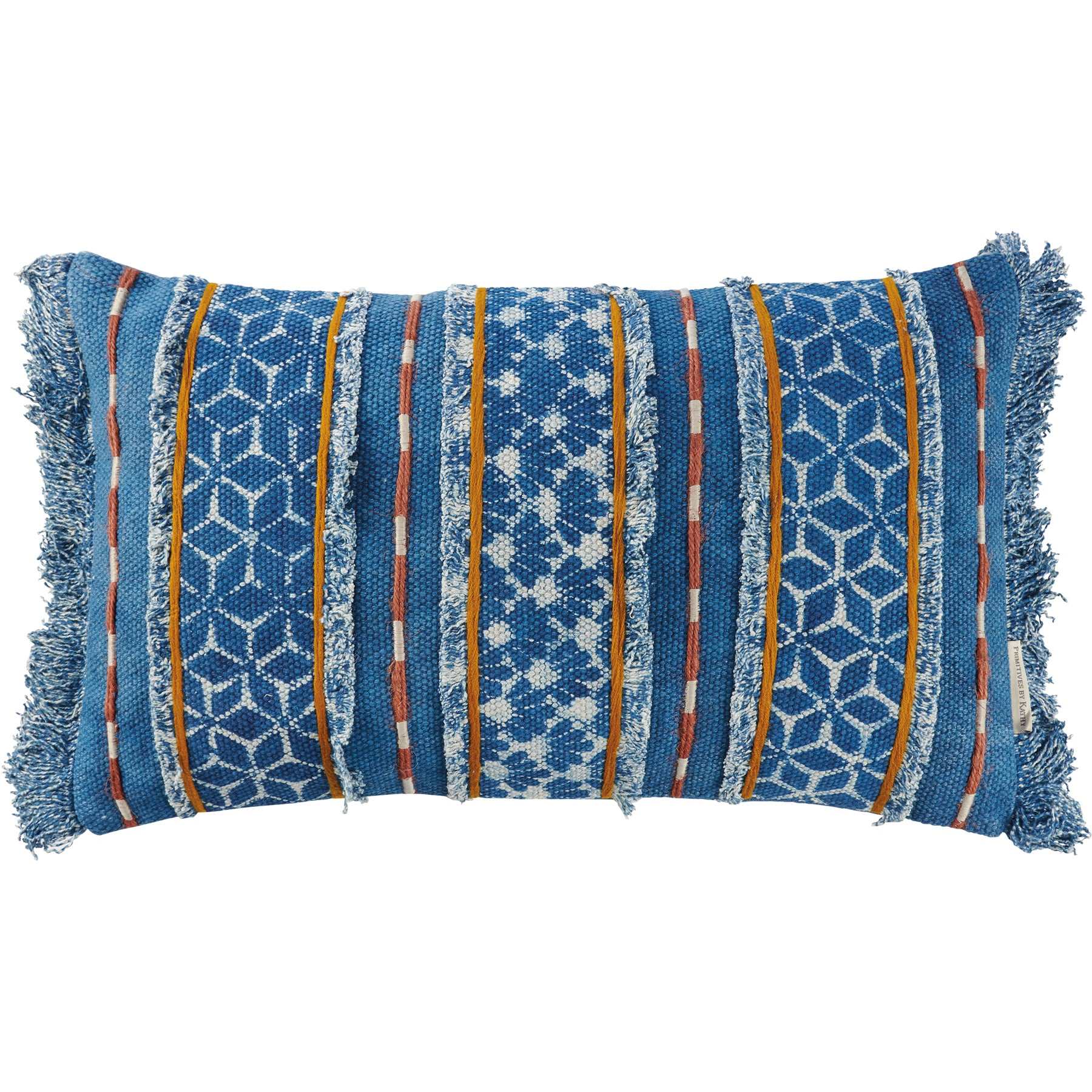 Boho Chic Indigo Fringe Pillow - Blue Moon Vintage Mercantile