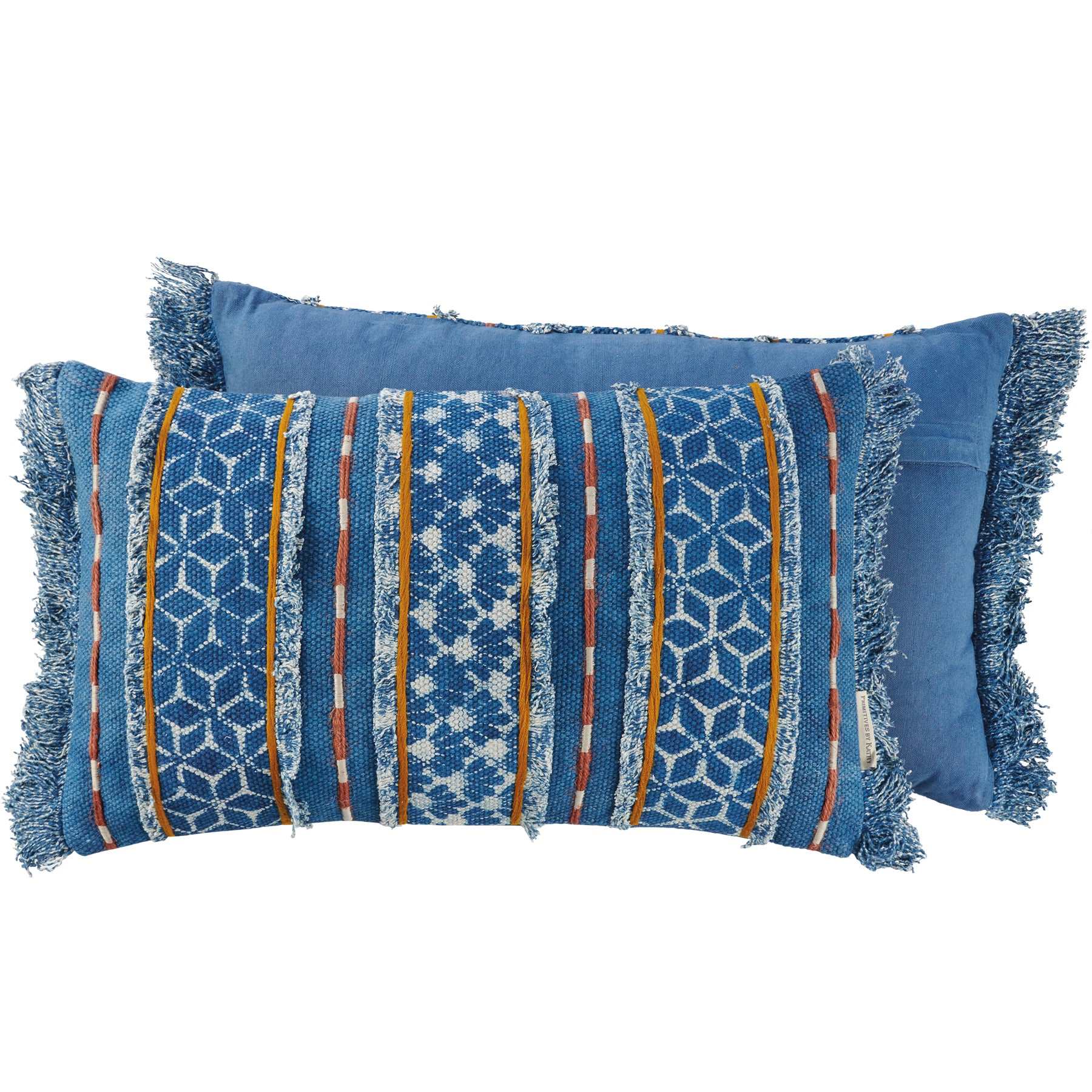 Boho Chic Indigo Fringe Pillow - Blue Moon Vintage Mercantile