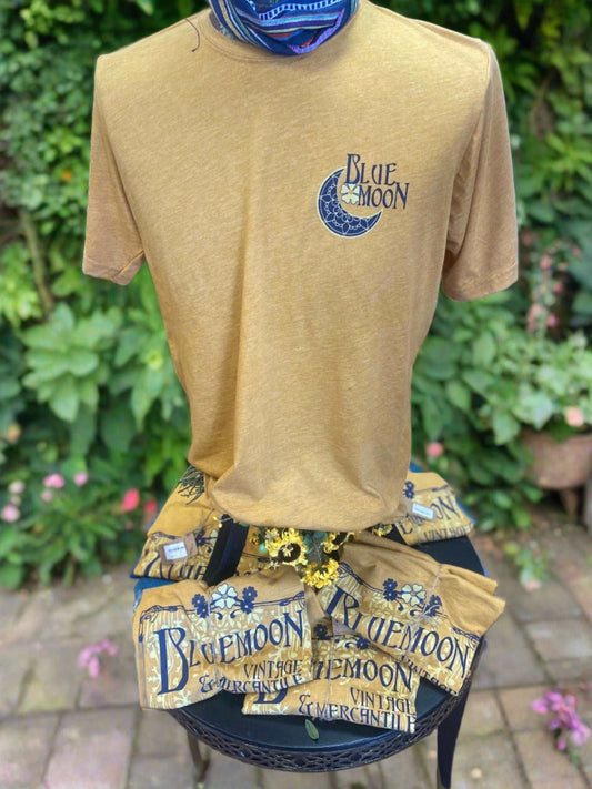 Blue Moon Vintage Mercantile logo t-shirt