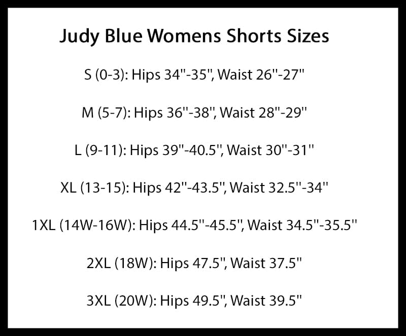 Judy Blue High Waist Tummy Control Shorts - Blue Moon Vintage Mercantile