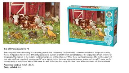 Barnyard Babies 350pc Puzzle by Cobble Hill