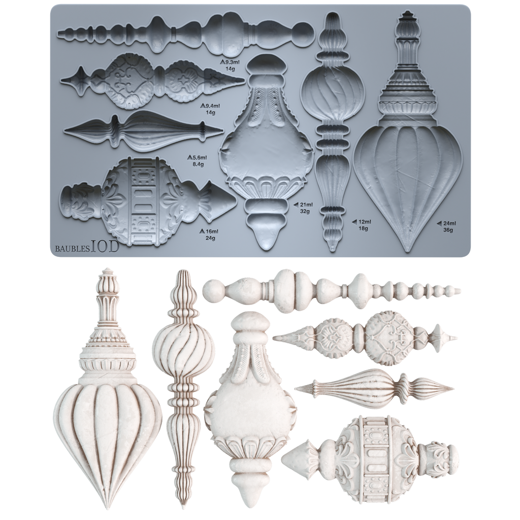 PRE ORDER NOW! AVAILABLE LATE OCTOBER 2026! IOD Baubles Mould 6x10