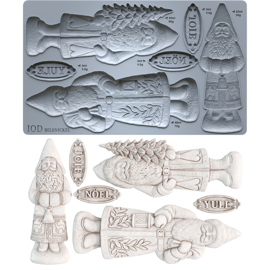 IOD Belsnickel Mould 6x10