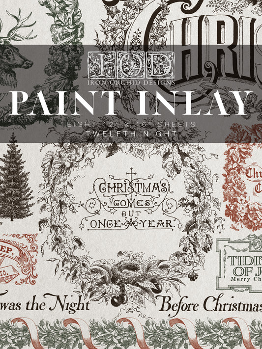 IOD Twelfth Night Paint Inlay
