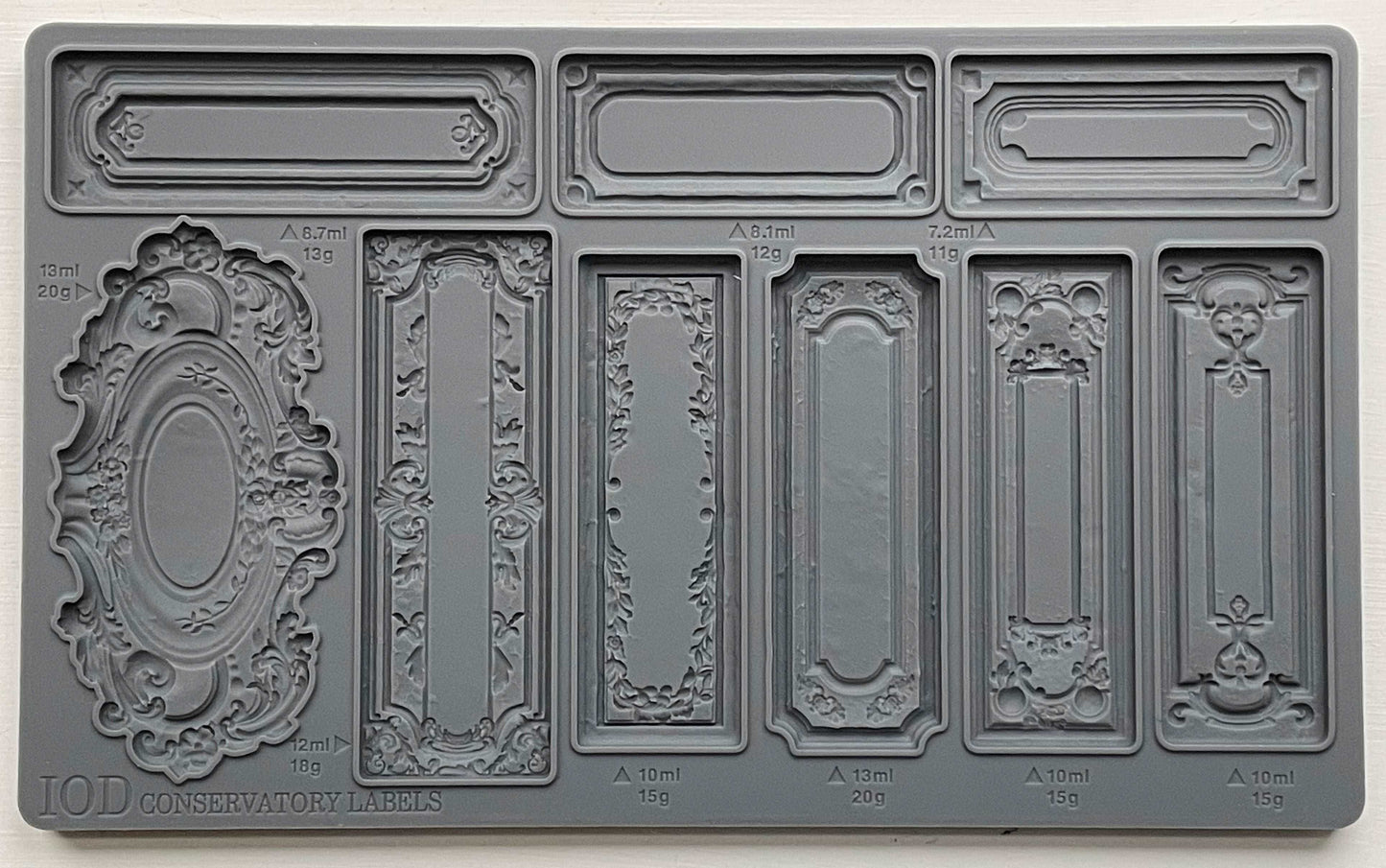 IOD Conservatory Labels Mould - Blue Moon Vintage Mercantile