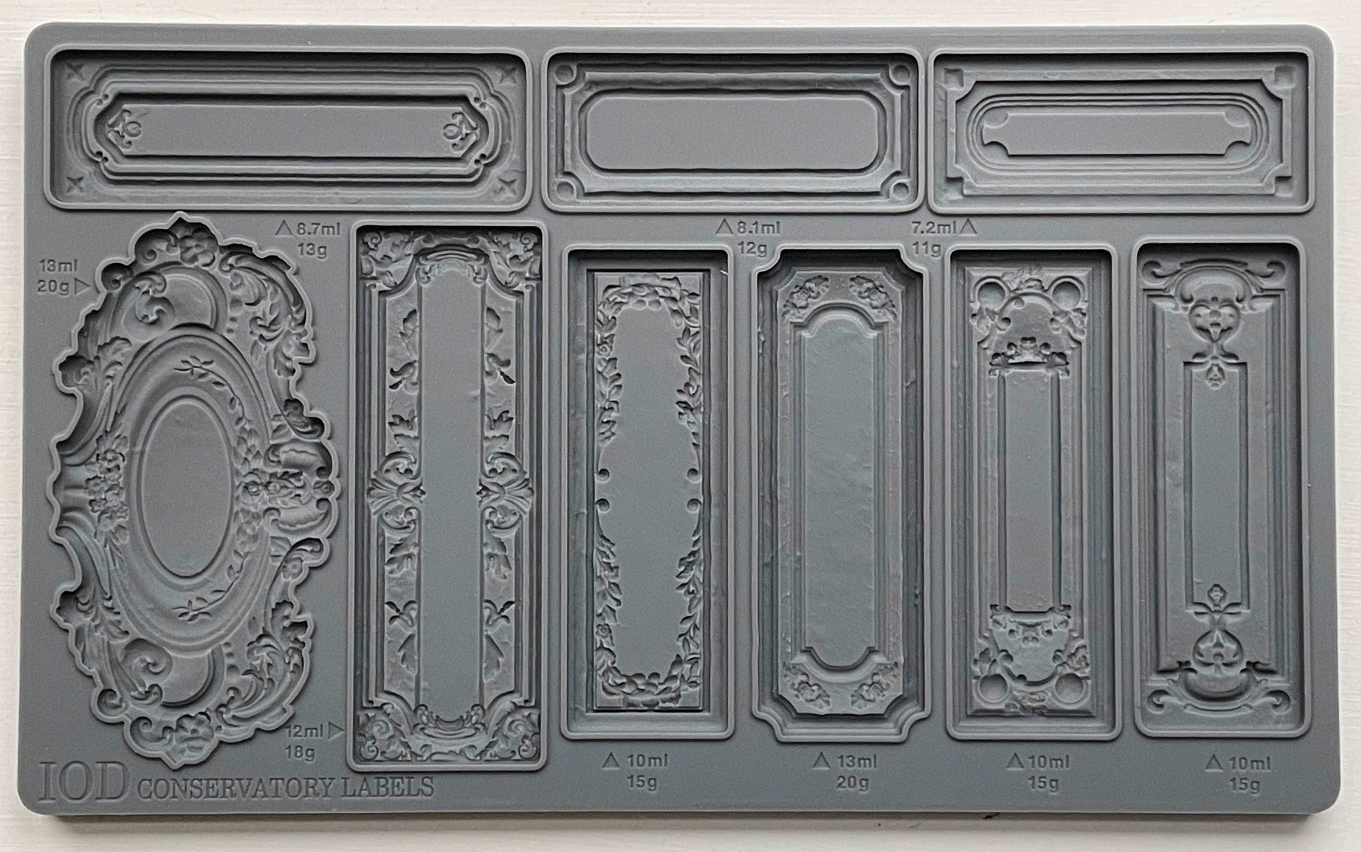 IOD Conservatory Labels Mould - Blue Moon Vintage Mercantile