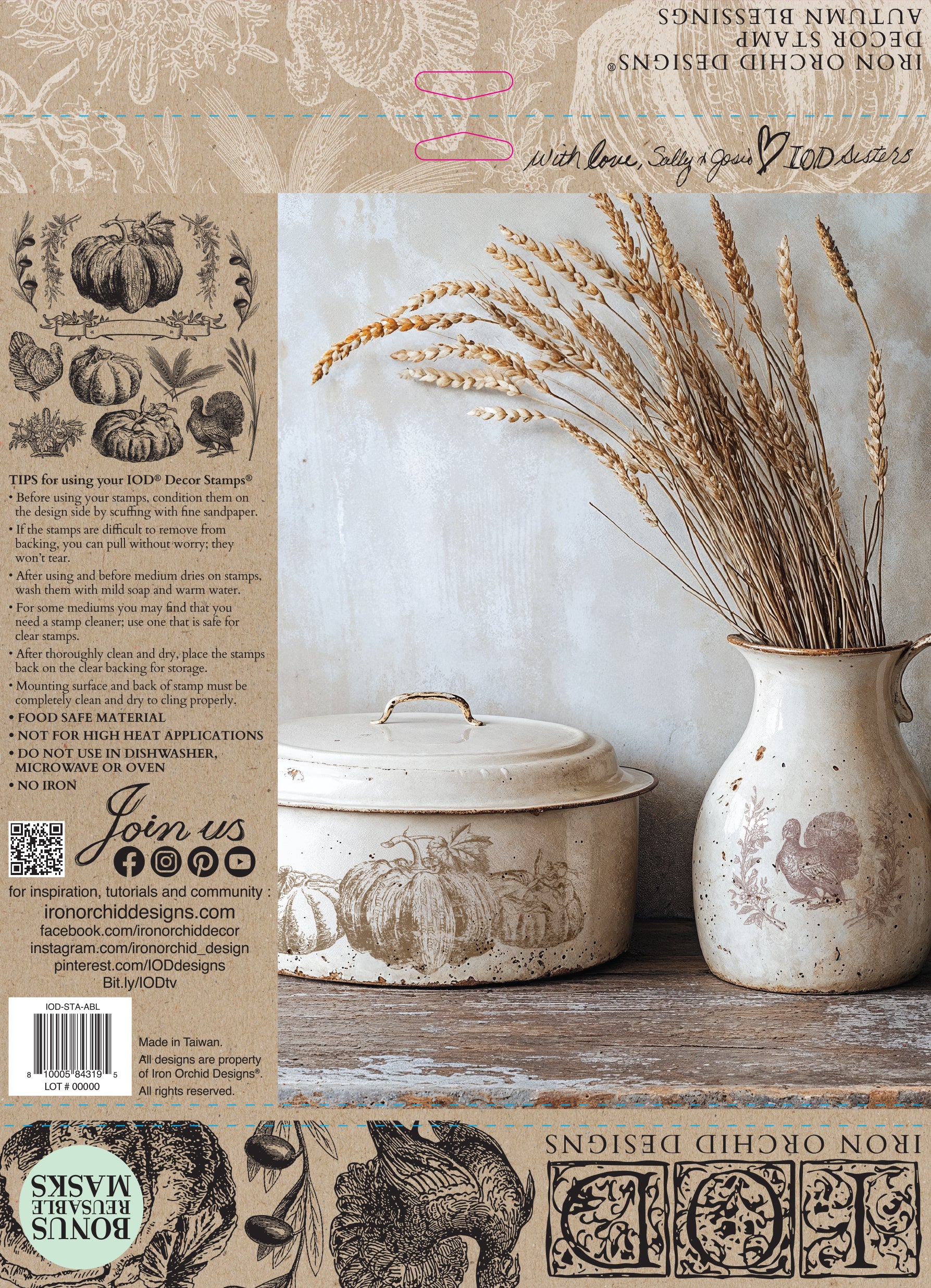IOD Autumn Blessings Stamp