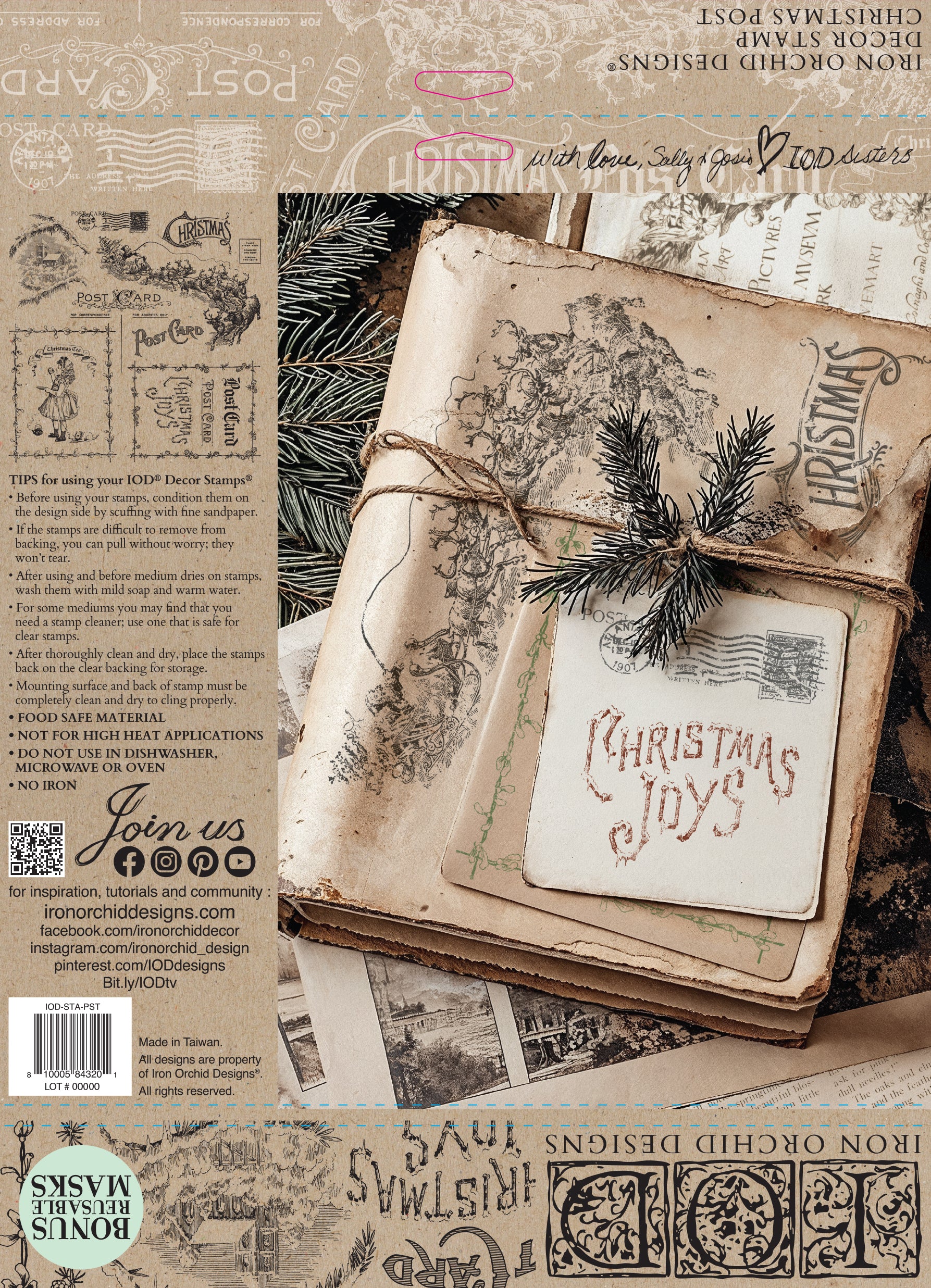 IOD Christmas Post Stamp