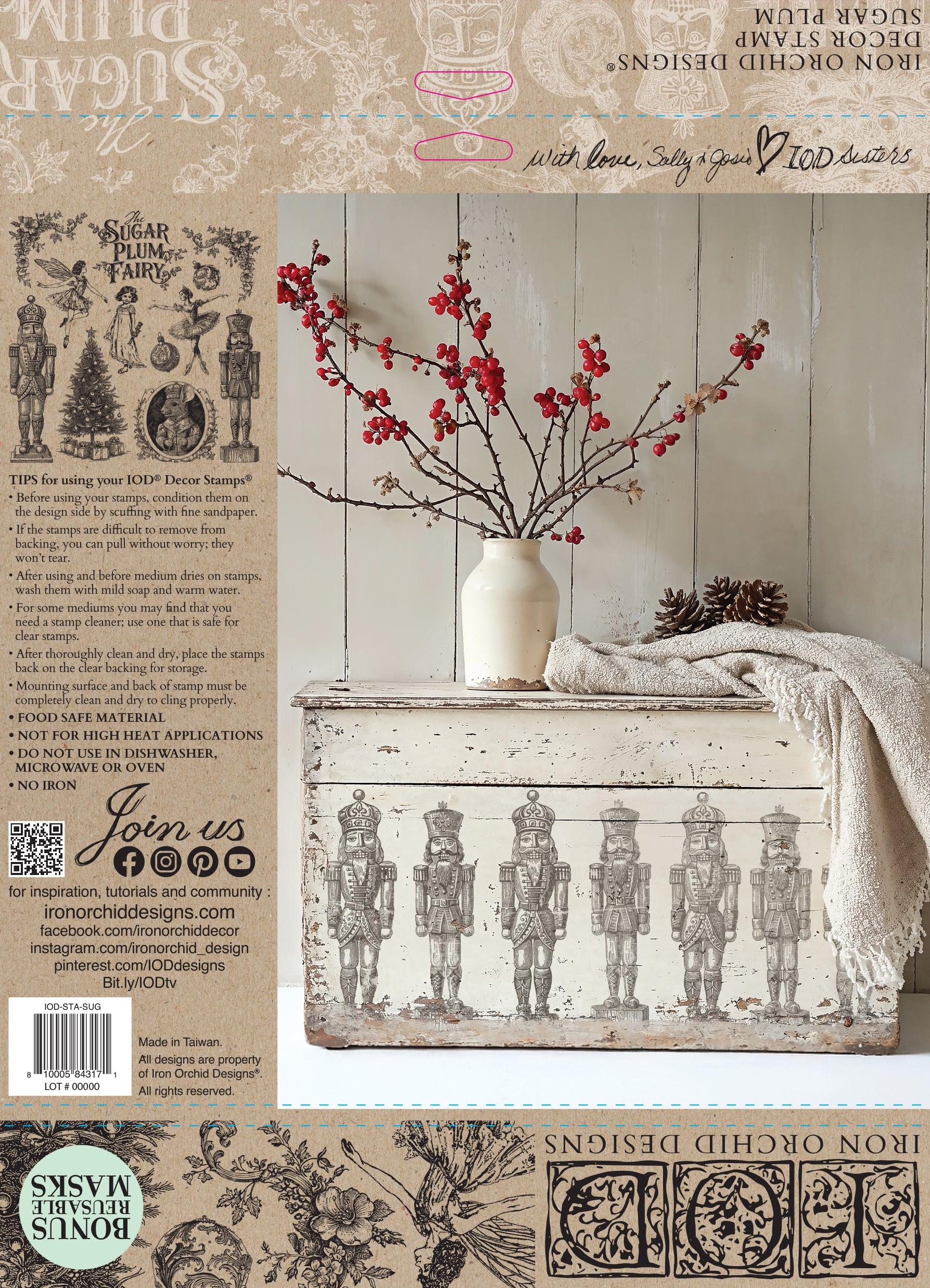 IOD Sugar Plum Stamp