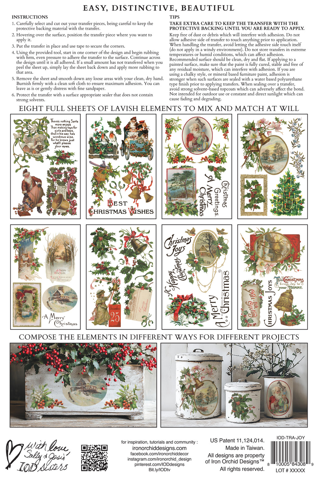 IOD Christmas Joy Transfer