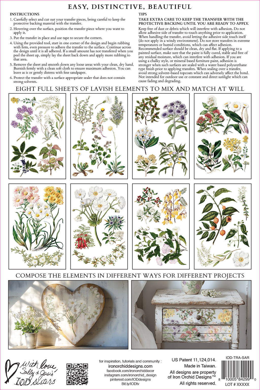 IOD Sarah Featon's Botanicals Transfer