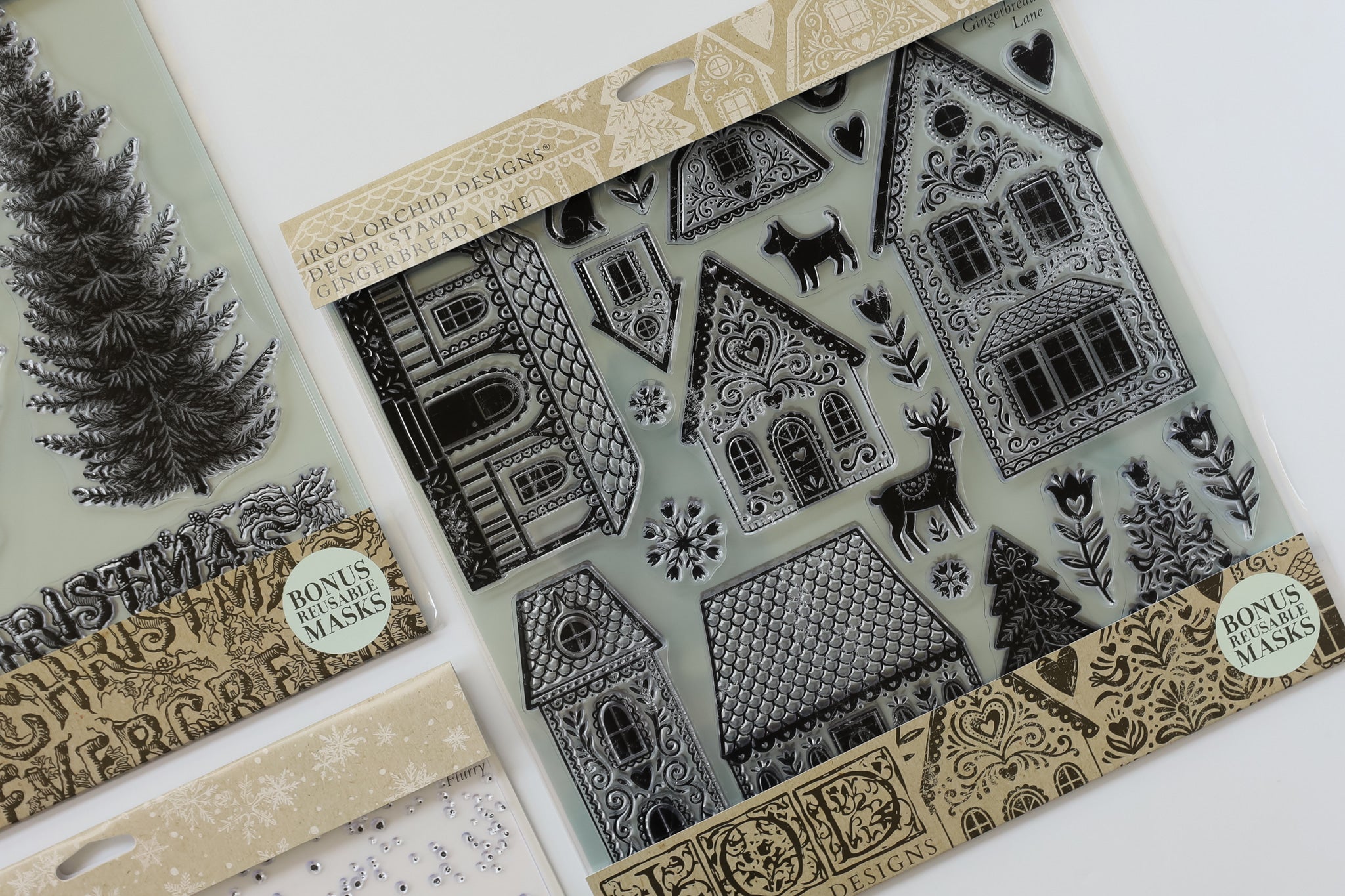IOD Gingerbread Lane Stamp 12x12