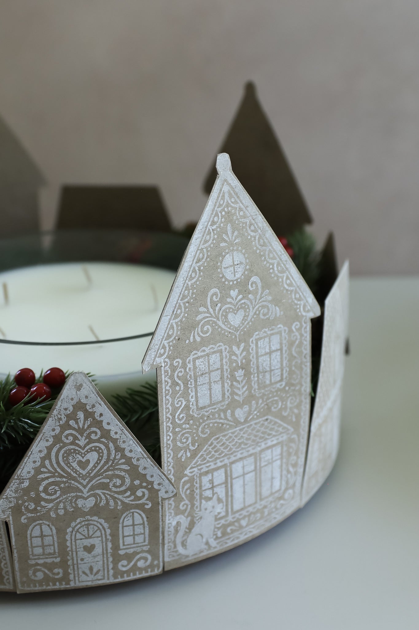 IOD Gingerbread Lane Stamp 12x12