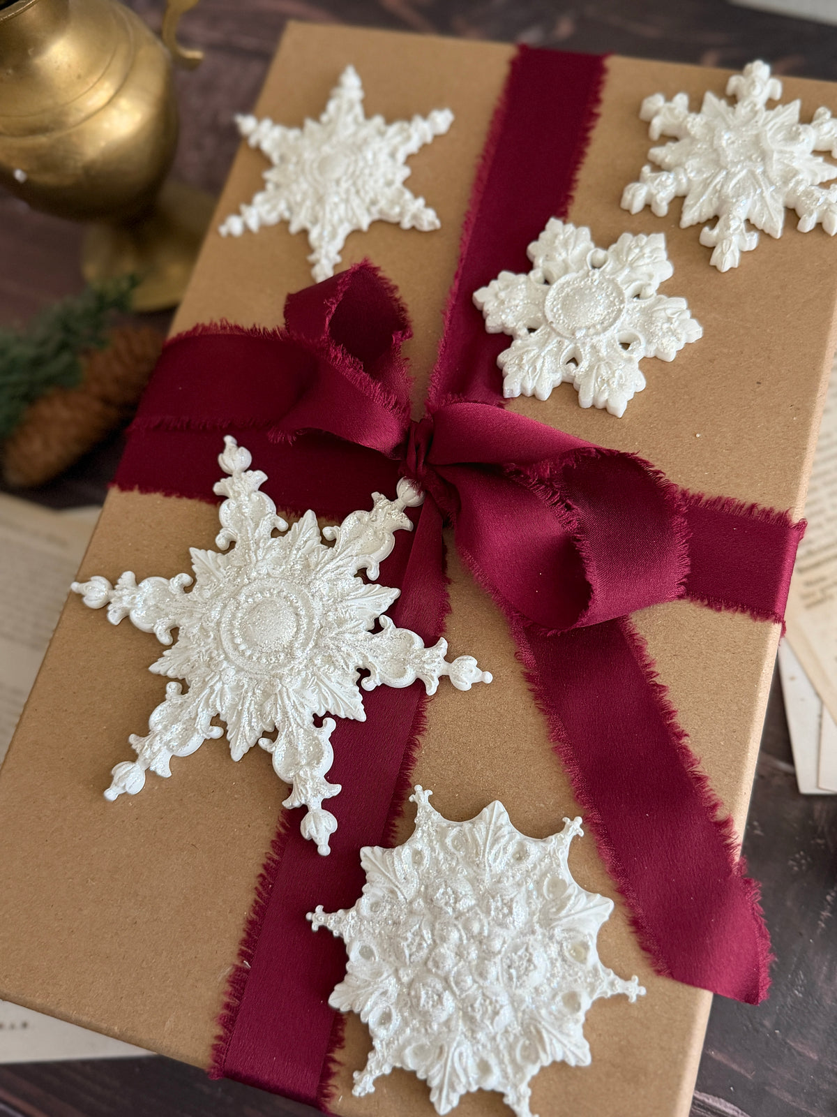 PRE ORDER NOW! AVALIABLE LATE OCTOBER 2026! IOD Snowflakes Mould 6x10