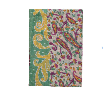 Handmade Cotton Kantha Bound Paper Journal - Blue Moon Vintage Mercantile