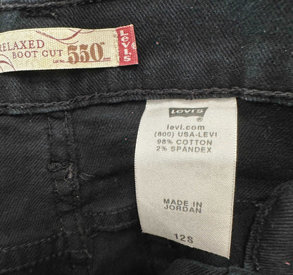 Levi 550 Black SZ: 12S - Blue Moon Vintage Mercantile