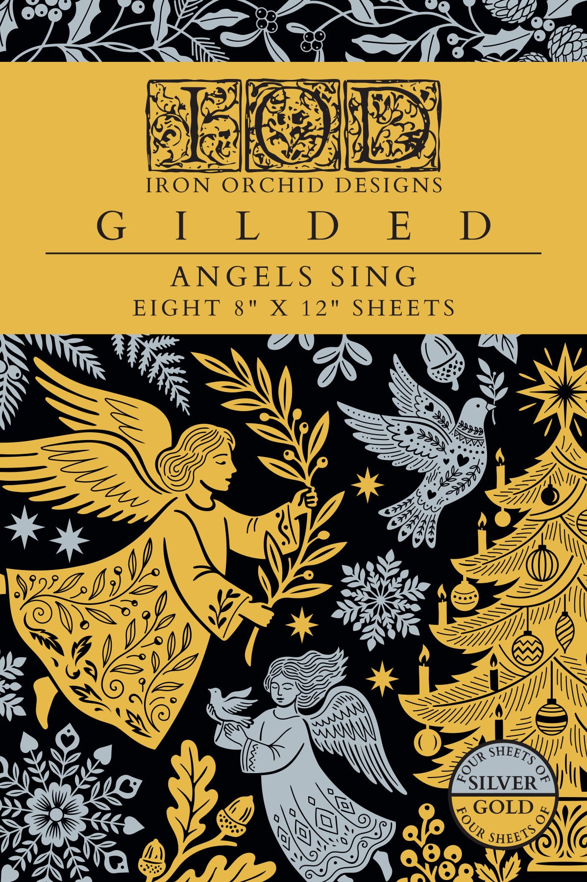 IOD Angels Sing Gilded Transfer 8x12