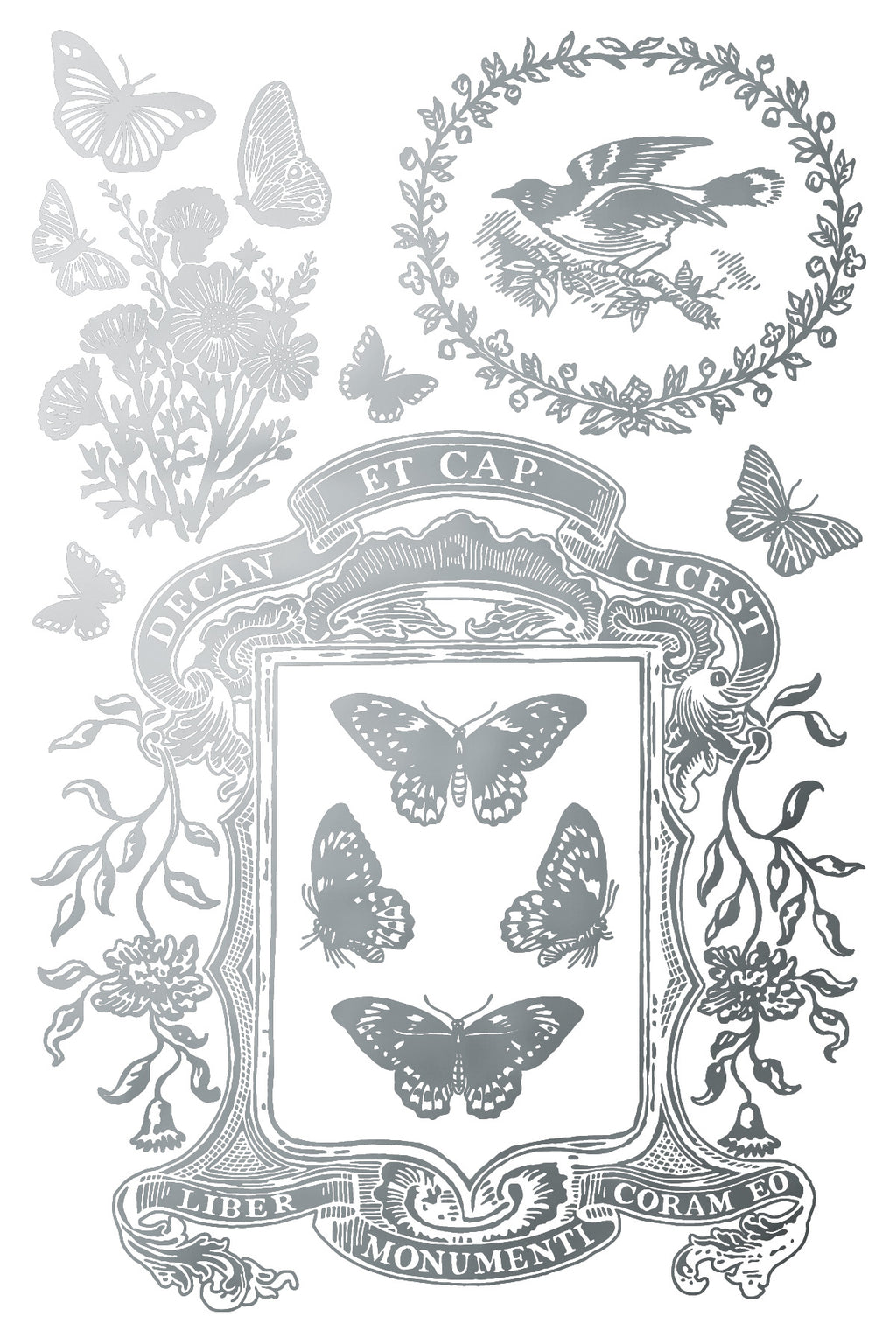 IOD Papillon Foil Transfer 8x12