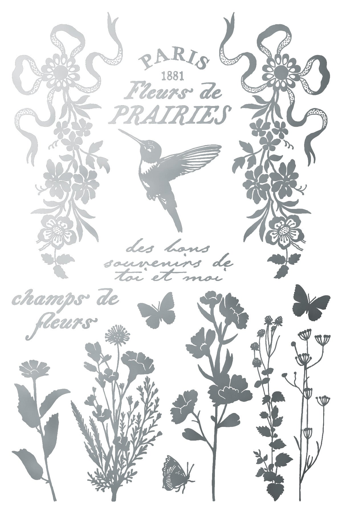 IOD Papillon Foil Transfer 8x12