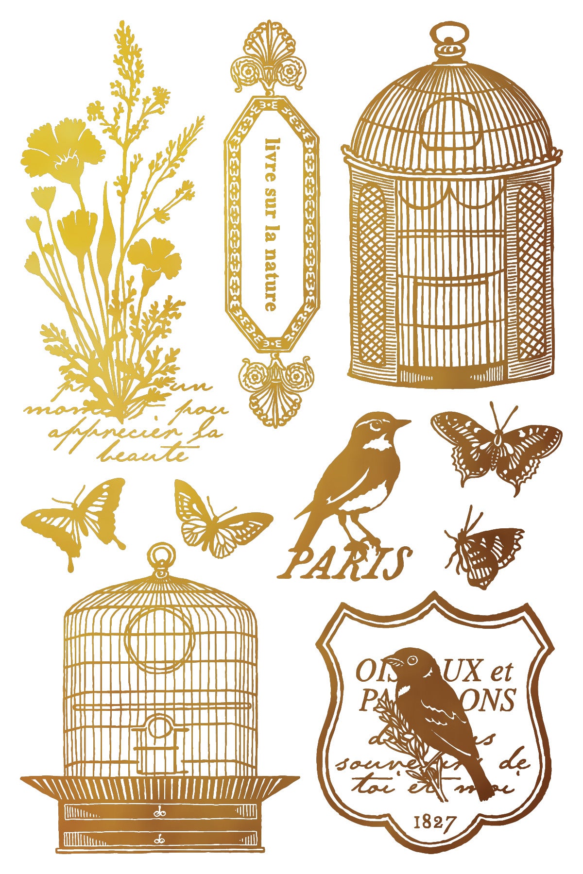 IOD Papillon Foil Transfer 8x12