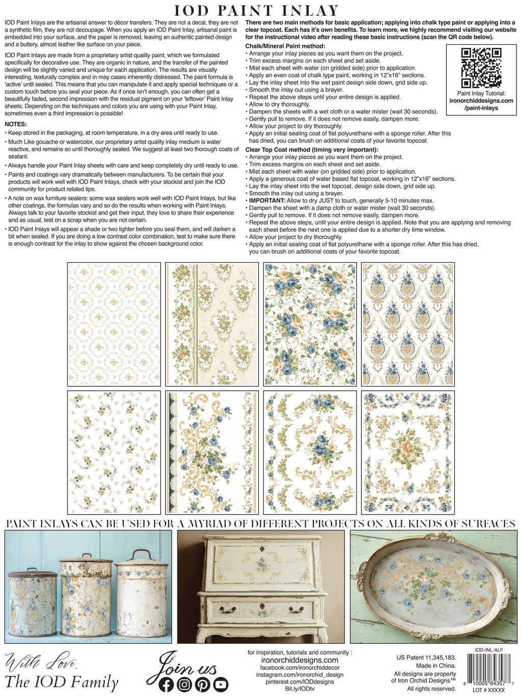 IOD Alfred Peats & Co. Inlay 12x16