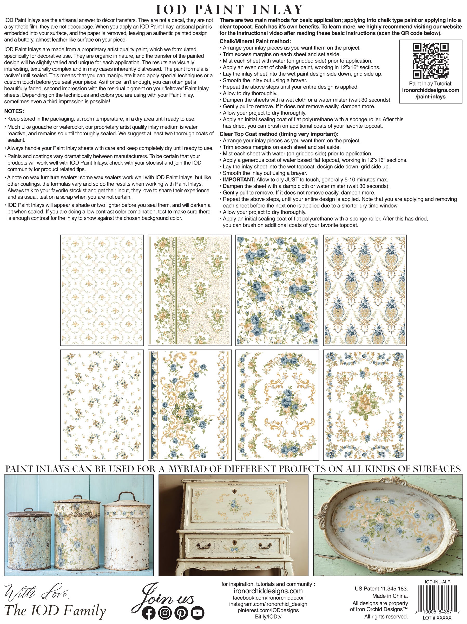 IOD Alfred Peats & Co. Inlay 12x16