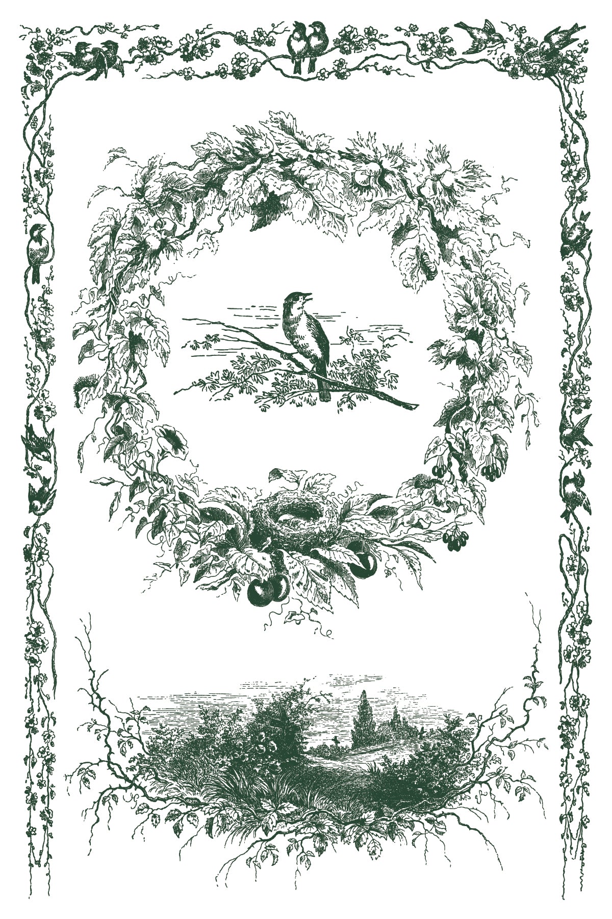 IOD Little Lark Inlay 8x12