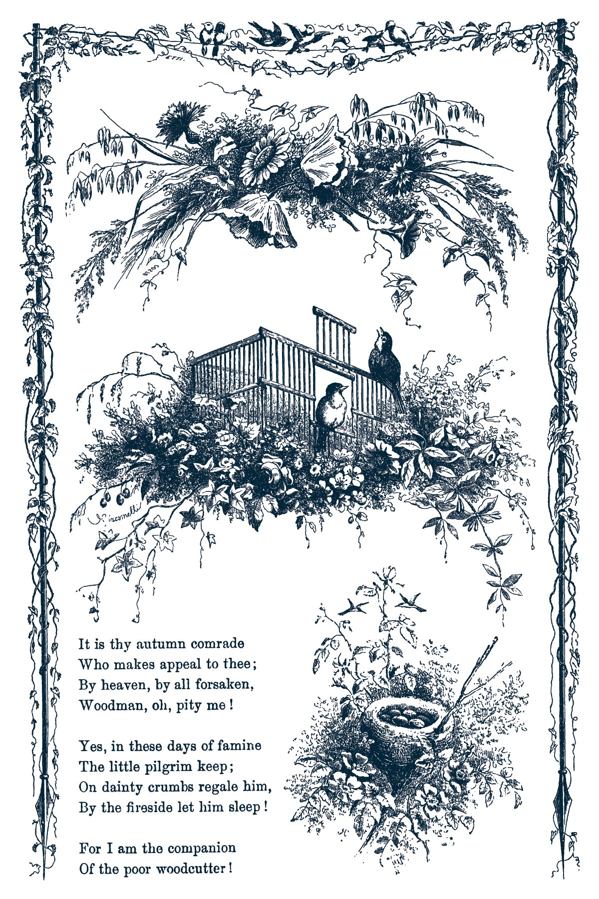 IOD Little Lark Inlay 8x12