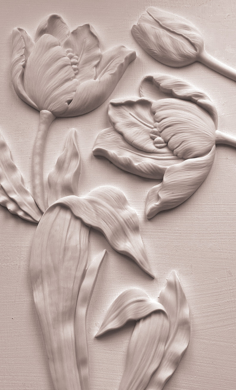 IOD Tulips Mould 6x10