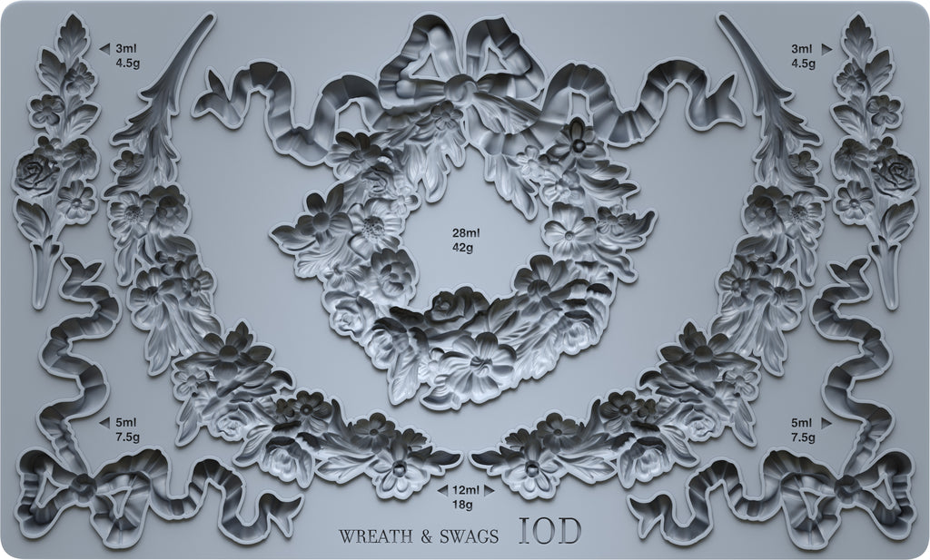 IOD Wreath& Swags Mould 6x10