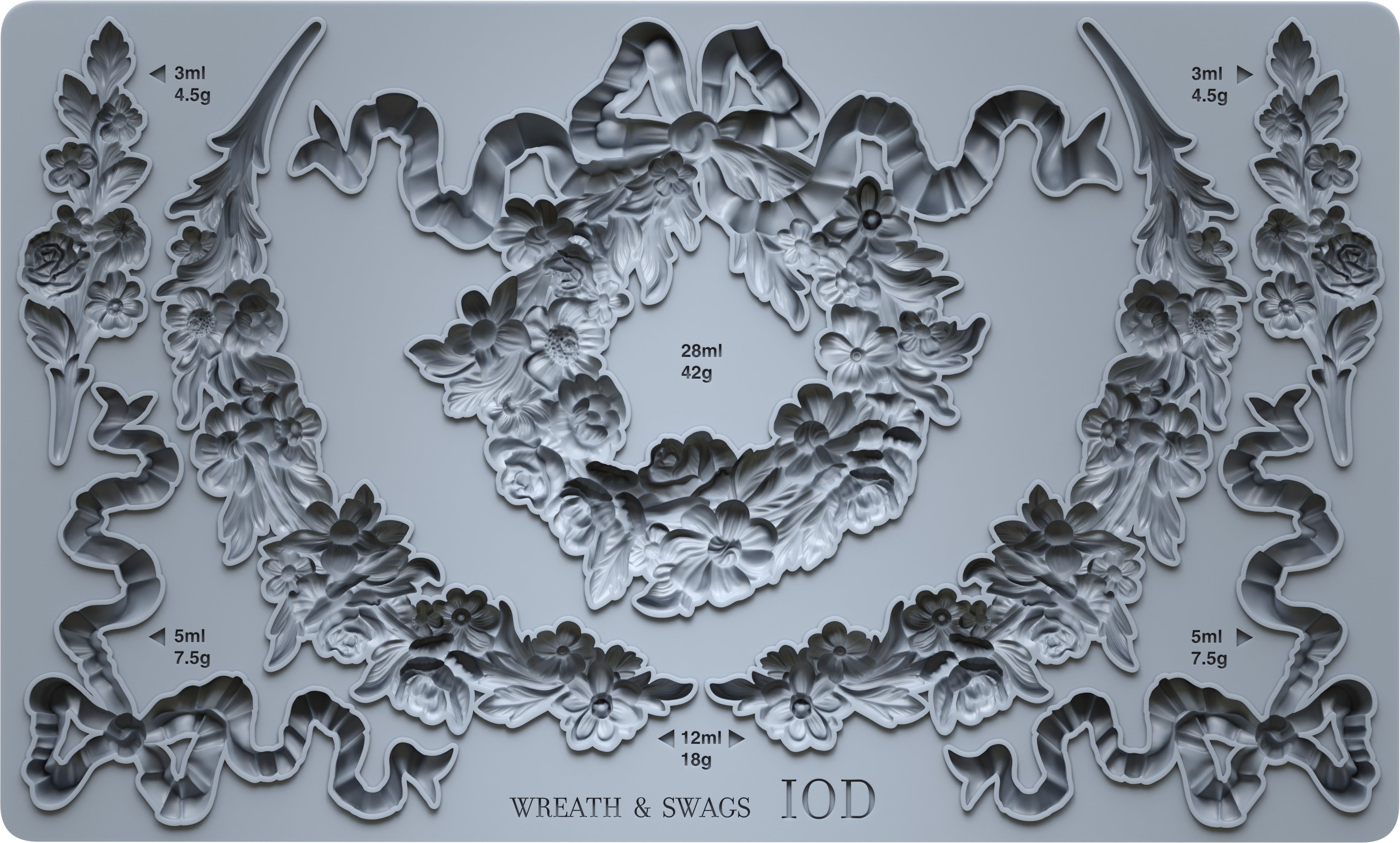 IOD Wreath& Swags Mould 6x10