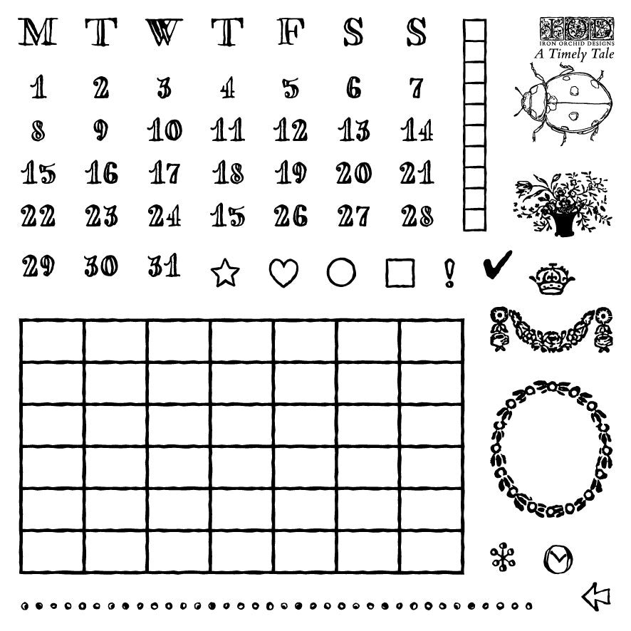 IOD A Timely Tale Stamp 6x6 Boxed Set