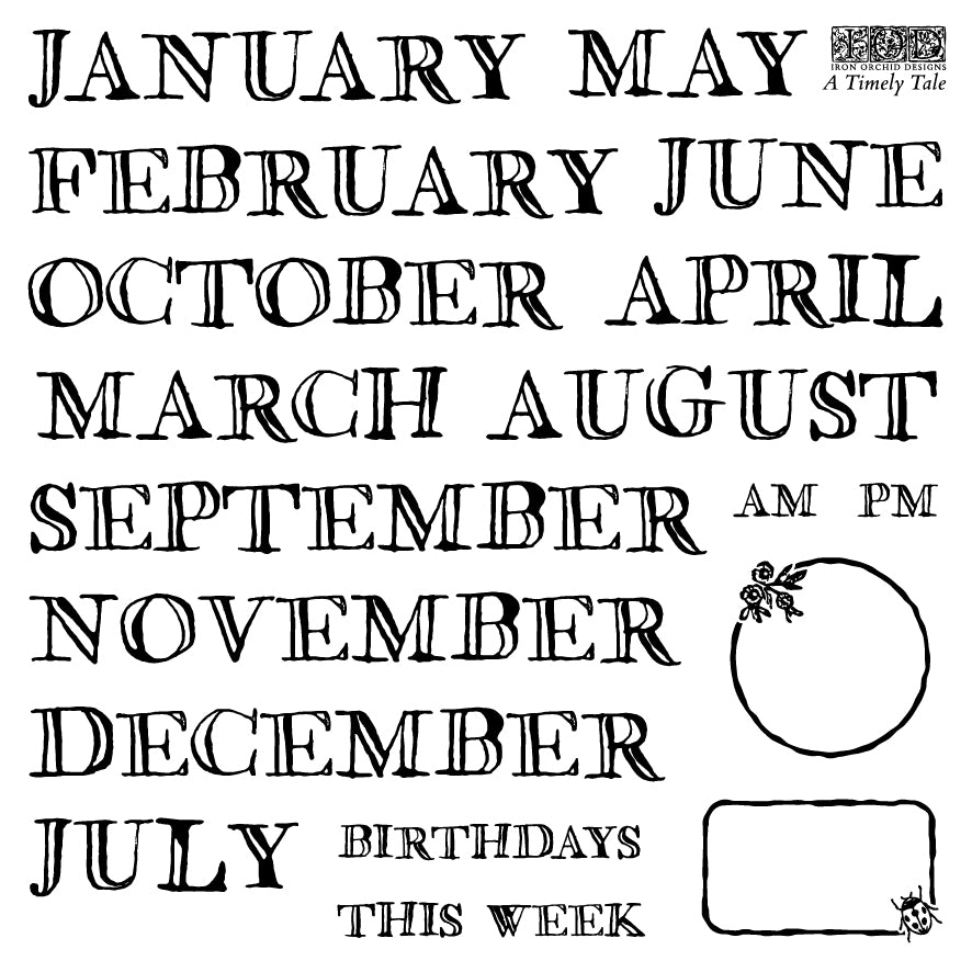 IOD A Timely Tale Stamp 6x6 Boxed Set
