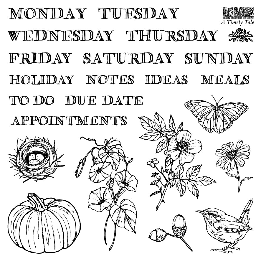 IOD A Timely Tale Stamp 6x6 Boxed Set