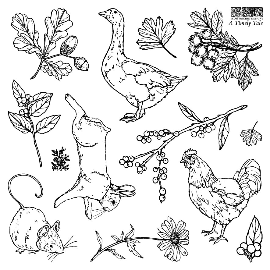 IOD A Timely Tale Stamp 6x6 Boxed Set