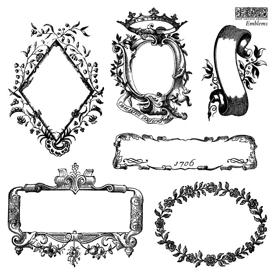 IOD Emblems Stamp 6x6